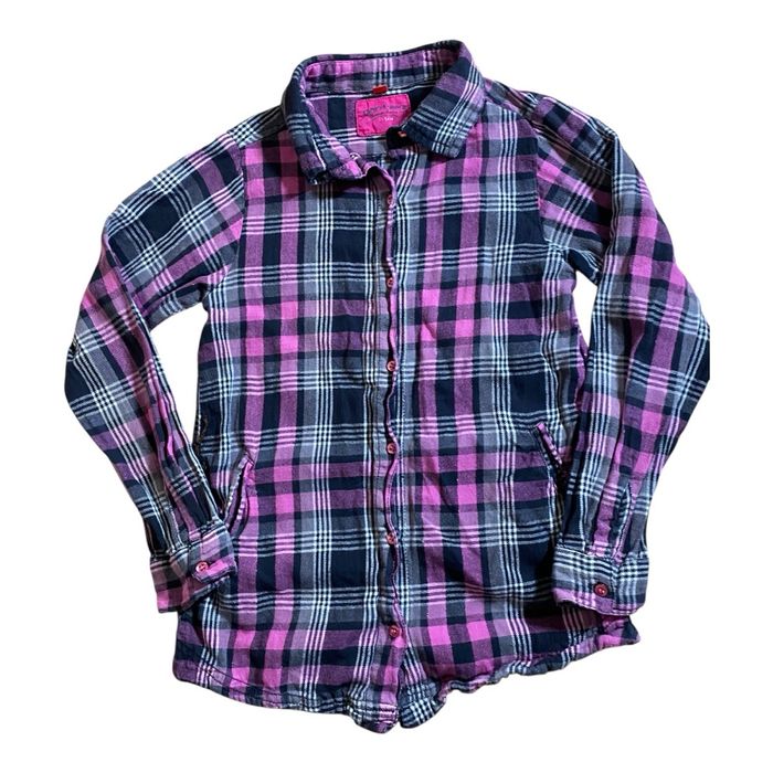 Campus Rock Chemise rose/noire Taille 8 ans
