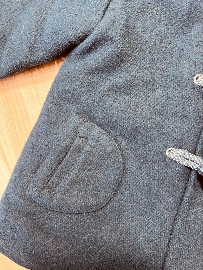 Taille 2 ans manteau duffle-coat garçon TAO bleu marine 💙 - photo numéro 3