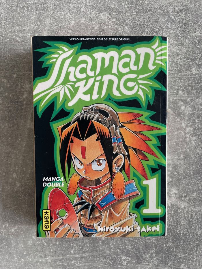 Manga double Shaman king tome 1 et 2 en version française.