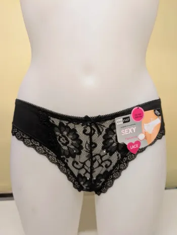 Culotte dentelle strass