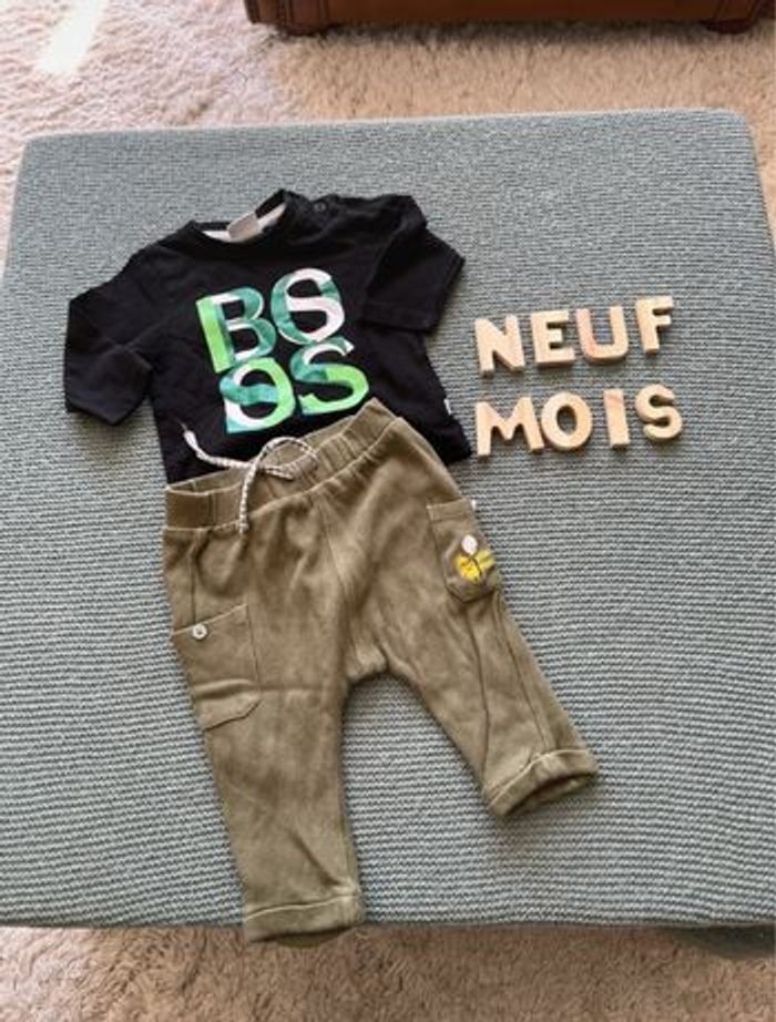Ensemble garçon taille 9 mois
