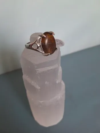 Bague œil de tigre - Taille 17