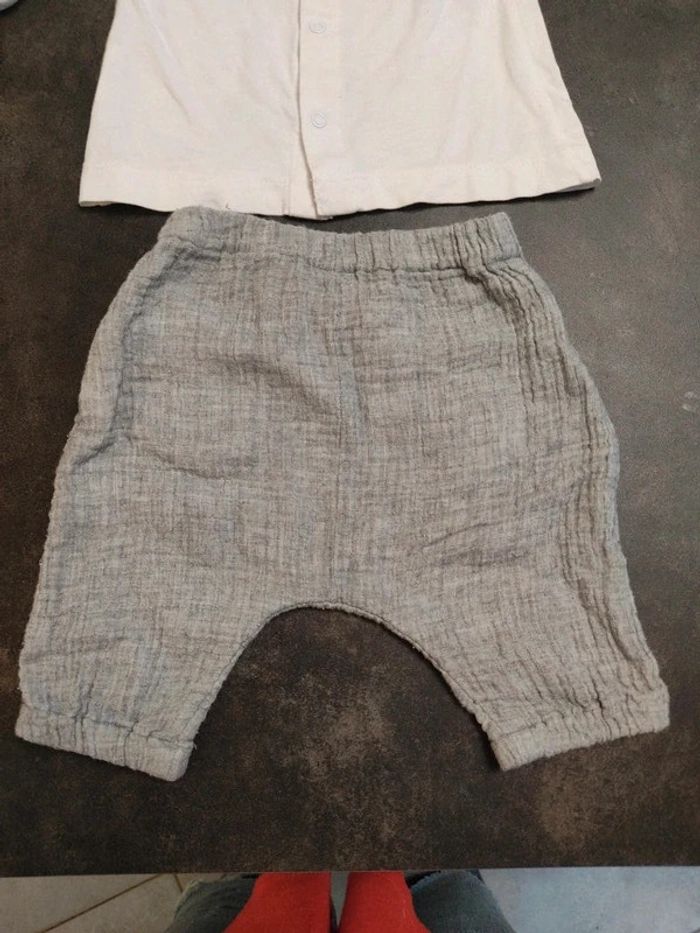 Ensemble 1 mois pantalon et t-shirt manches longues - photo numéro 8