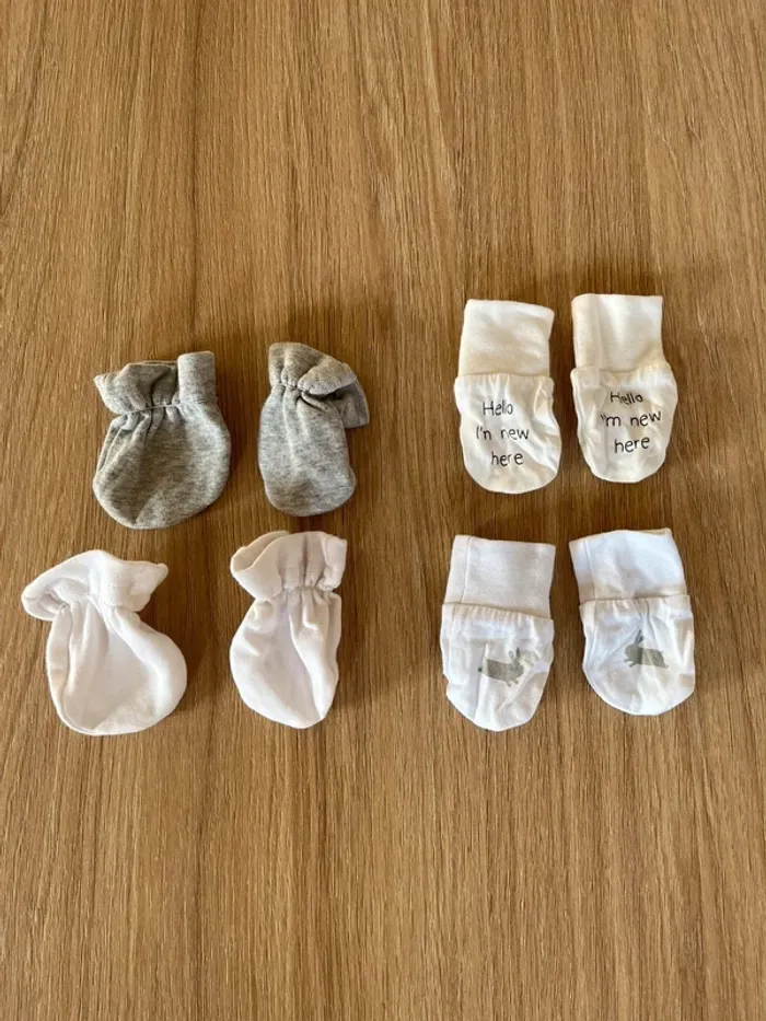 Lot de 4 paires de moufles