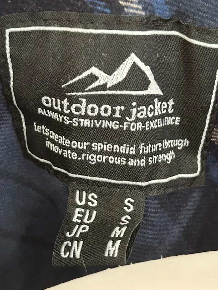 Chemise-veste en flanelle à capuche pour homme taille S bleu marine - photo numéro 5