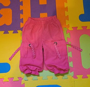 Pantalon rose fushia, taille 12 mois (74 cm)