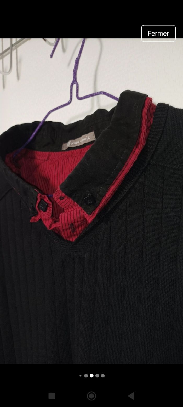 Pull col chemise XL - photo numéro 2