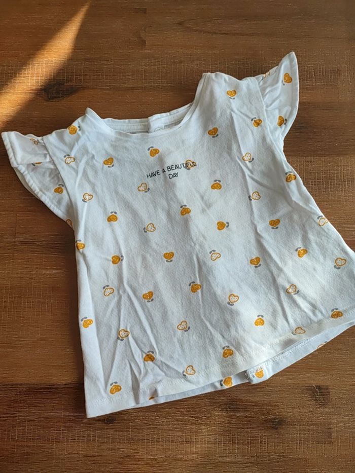 Tee-shirt blanc 6 mois