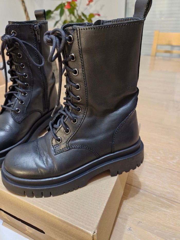 Bottines en cuir Zara - photo numéro 7
