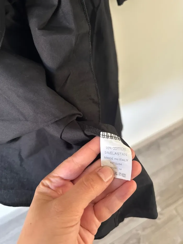 👗 Robe noir - effet chemise - taille unique - neuf sans étiquette - new collection - photo numéro 7