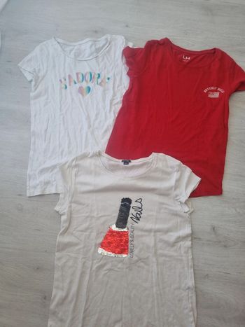 Lot tee-shirts manches courtes