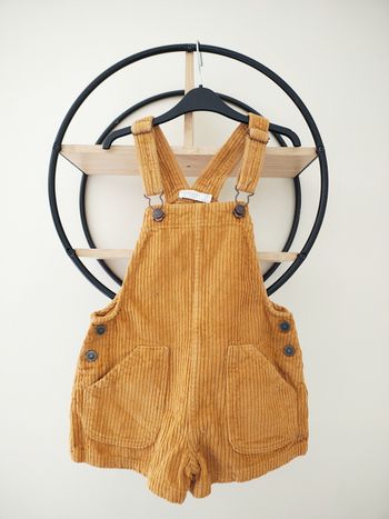 5 ans salopette short côtelée orchestra