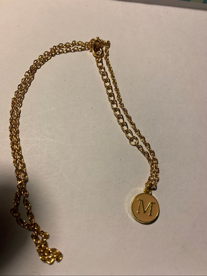 Collier initiale M - photo numéro 5