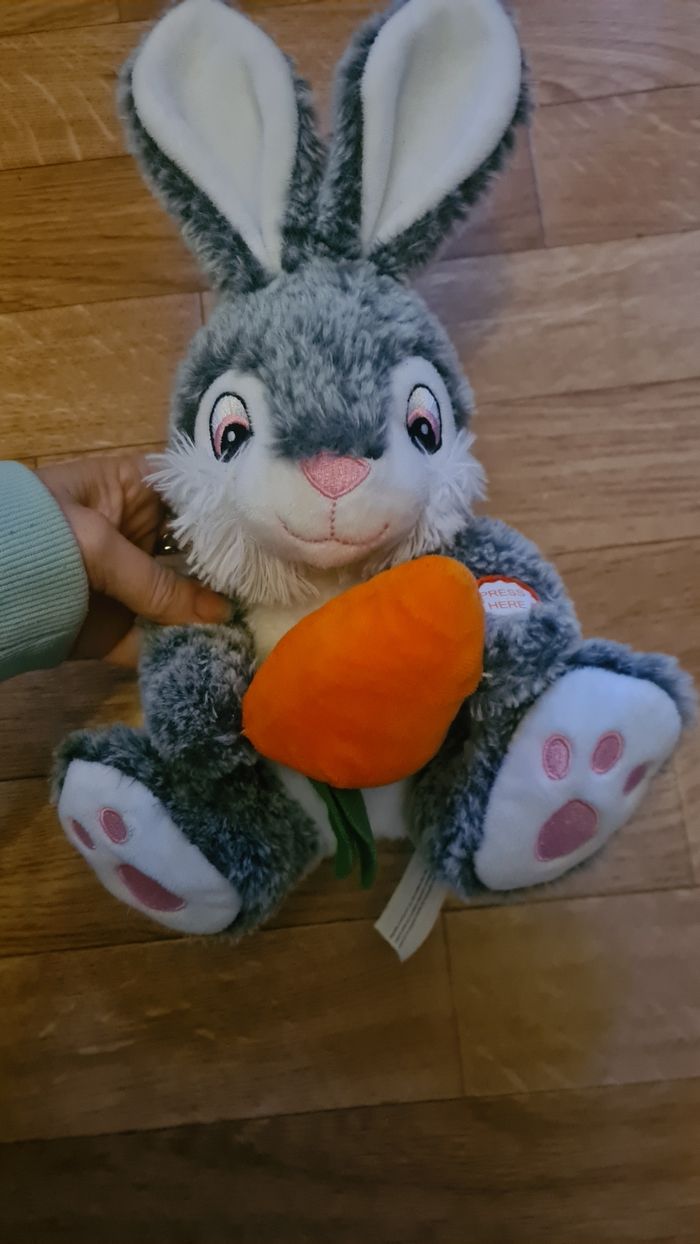 Peluche lapin pâques - photo numéro 3