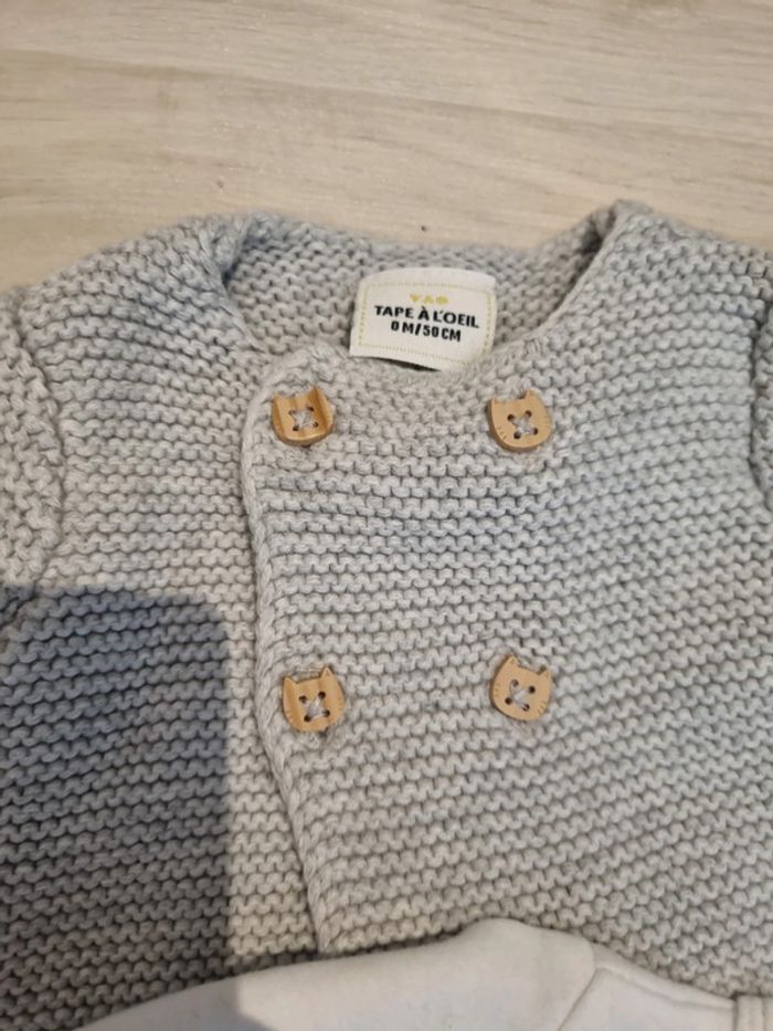 Gilet + body 0 mois - photo numéro 2