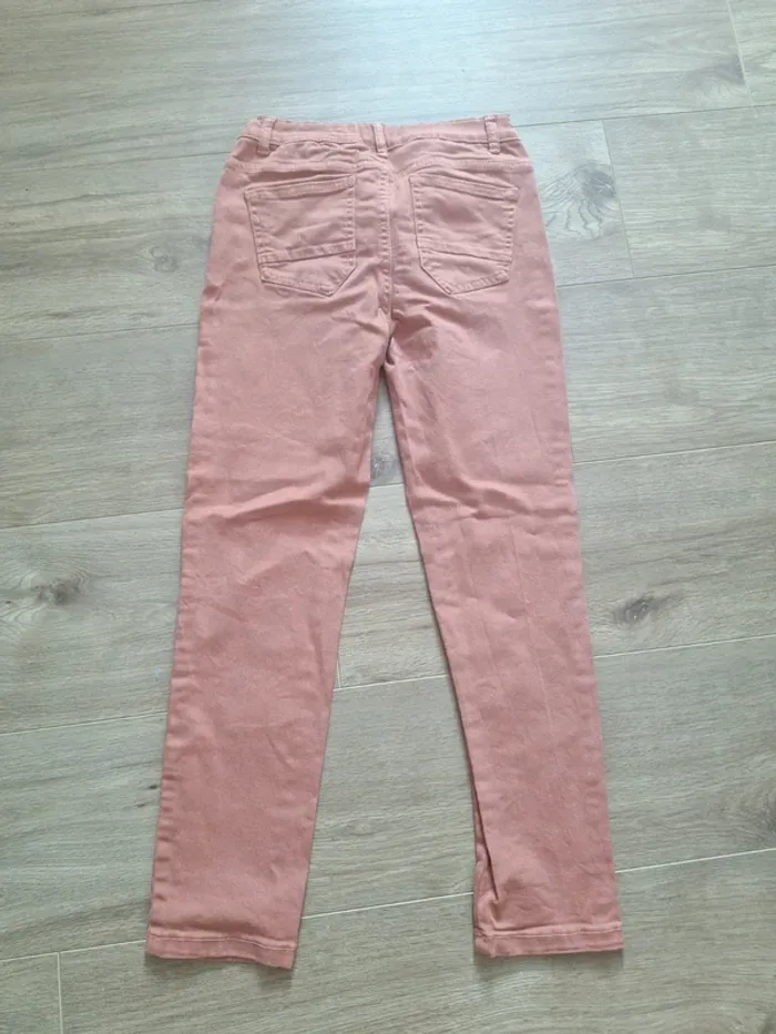 Pantalon jean slim fille 9-10 ans tex rose poches - photo numéro 4