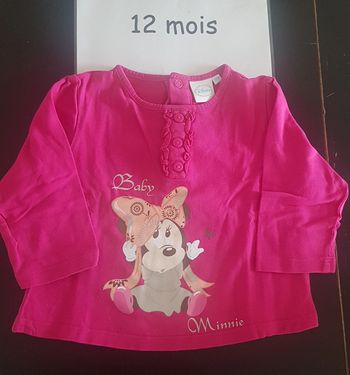 T-shirt ml Minnie disney 12 mois