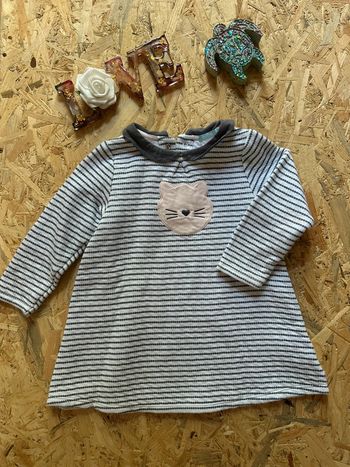 Robe rayée pour enfant Obaibi