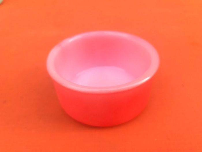 Années 1960  5 ramequins  Verre opalin coloré  Flanc Lyonnais  Arcopal France - photo numéro 4