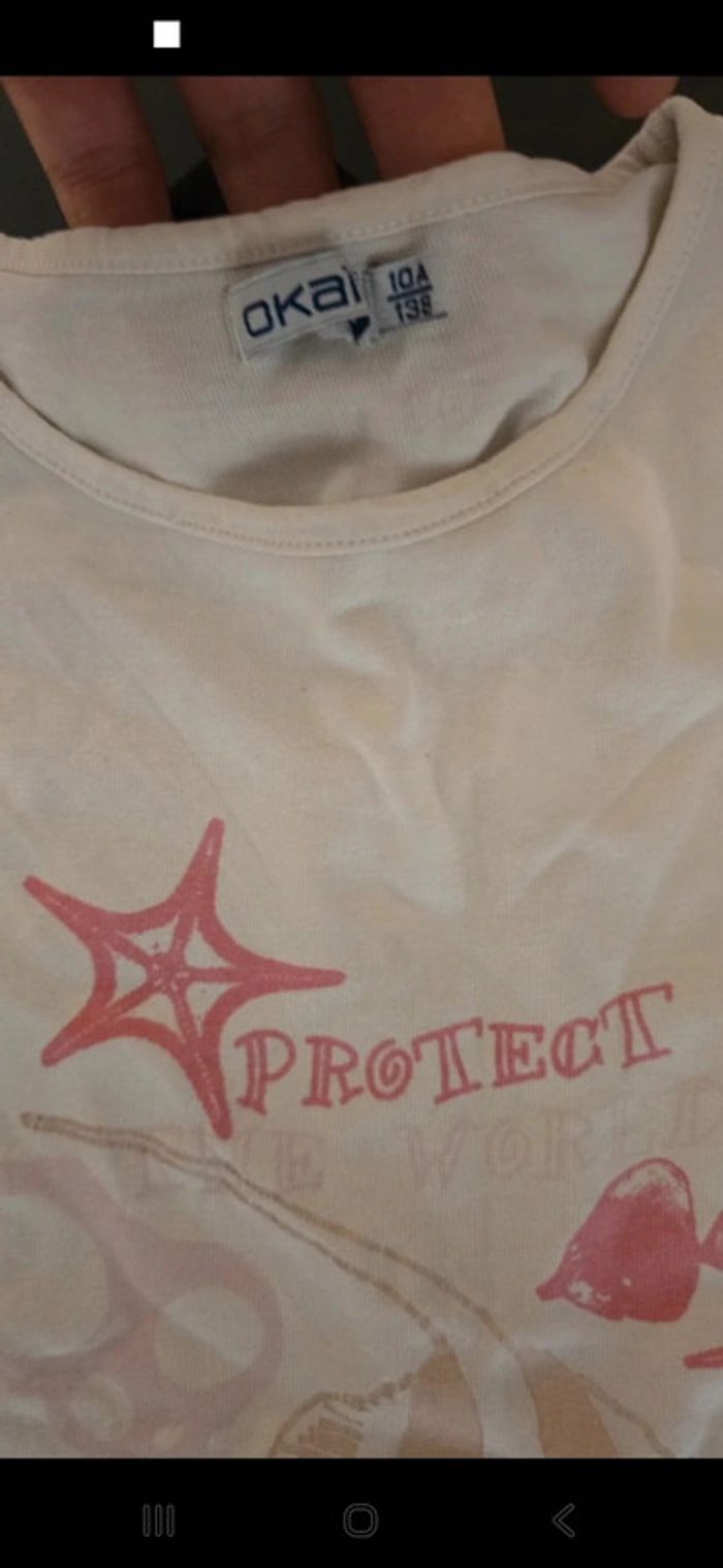 Lot 6 t-shirts fille 10 ans Disney Punkidz Okaidi Kiabi NKY - photo numéro 6