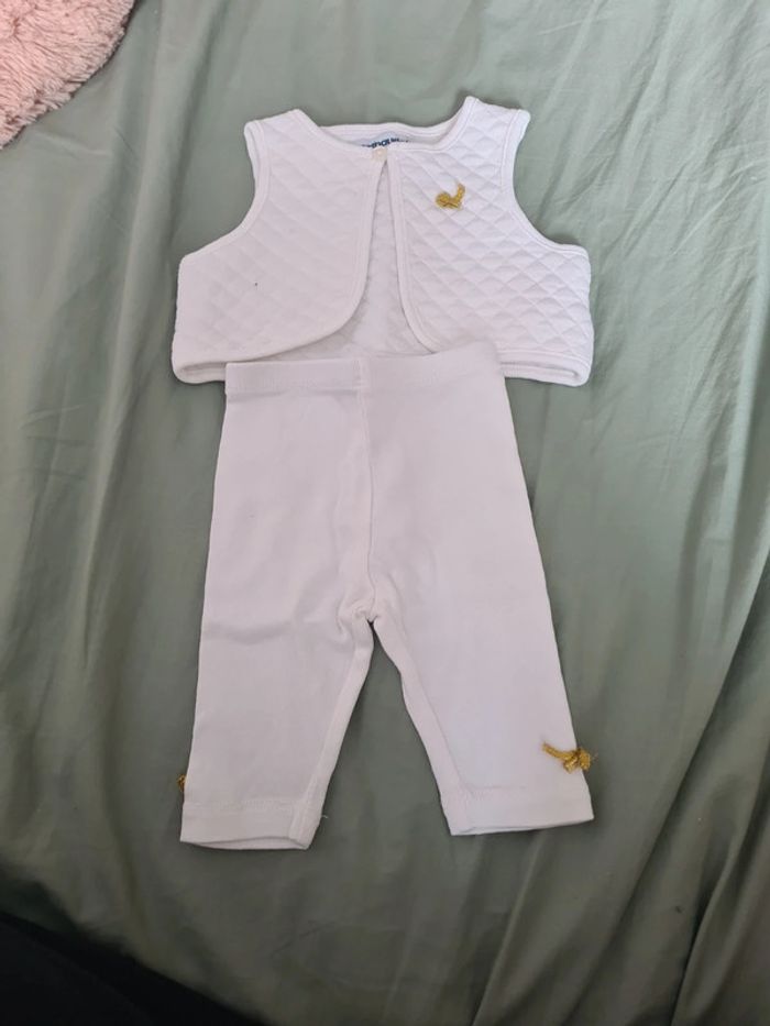 Ensemble 1 mois en coton.
