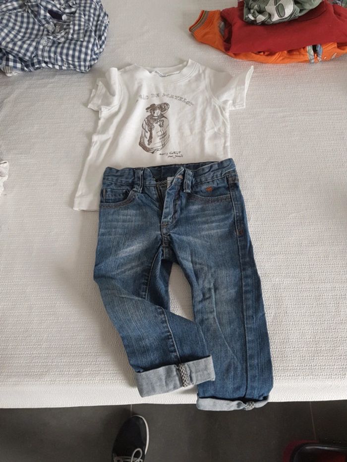 Jean + t shirt jacadi