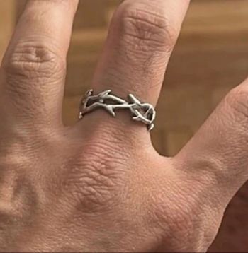 Bague Argentée Aesthetic et inoxydable