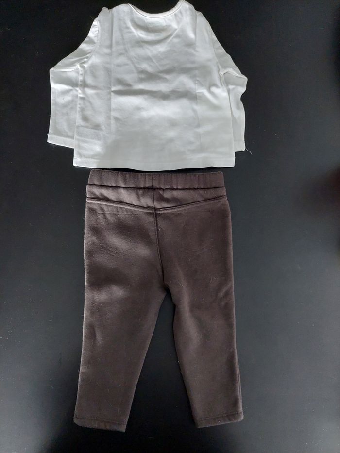 Ensemble 3 pièces Minnie fille 18mois - photo numéro 3