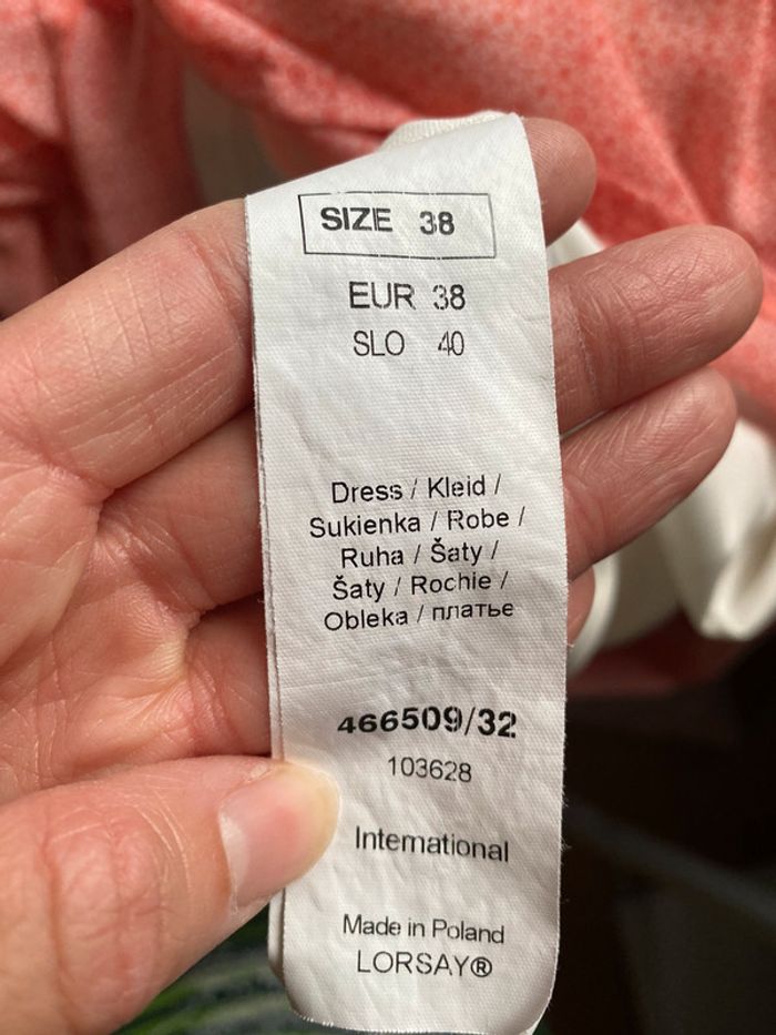 Robe corail Orsay Taille 38 - photo numéro 4