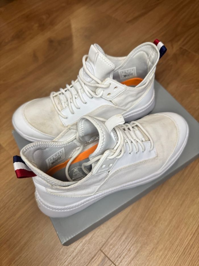 Basket montante Pallidium en toile blanche - photo numéro 2