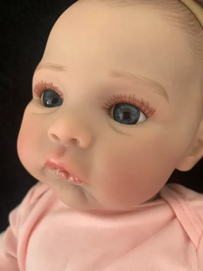 Bébé Reborn réaliste de 48 cm en vinyle souple - photo numéro 6