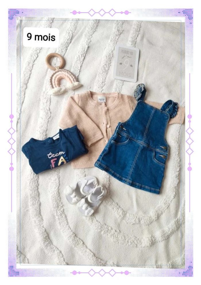 Ensemble bébé fille 9 mois