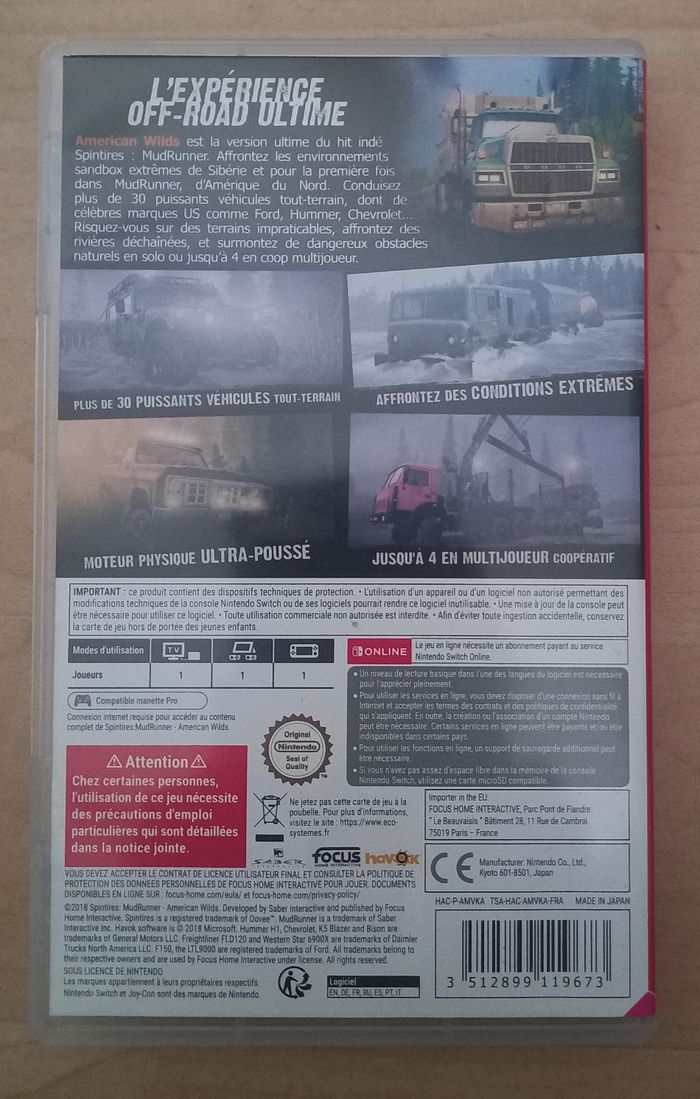 Jeu nintendo switch Mud Runner - photo numéro 2