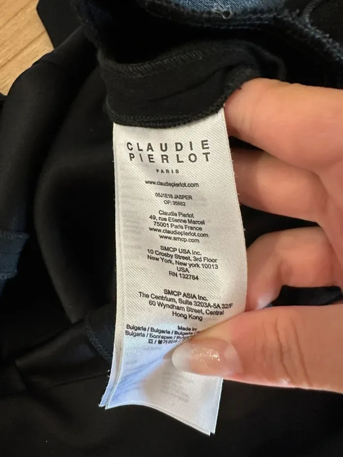 Combinaison Claudie Pierlot noire et blanche taille 36 - photo numéro 6