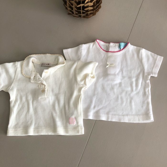 Lot de deux t shirts 6 mois