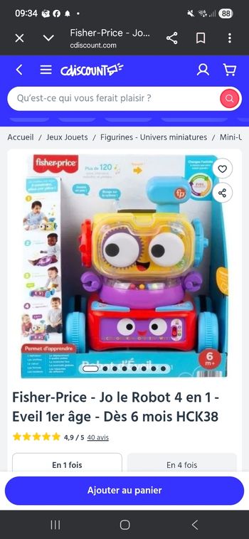 Robot fisher price 