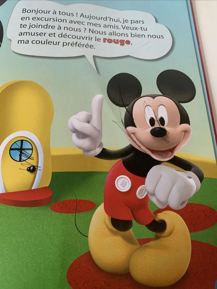 Livre Enfant La maison de Mickey n°11 - Le Rouge ! Disney Junior - Altaya - photo numéro 5