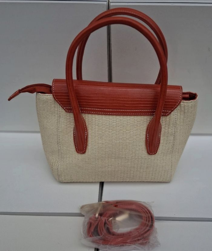 Sac à main Osier Orange Couleur bandoulière ou épaule Neuf - photo numéro 2