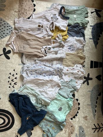 Lot de 18 bodies manches courtes