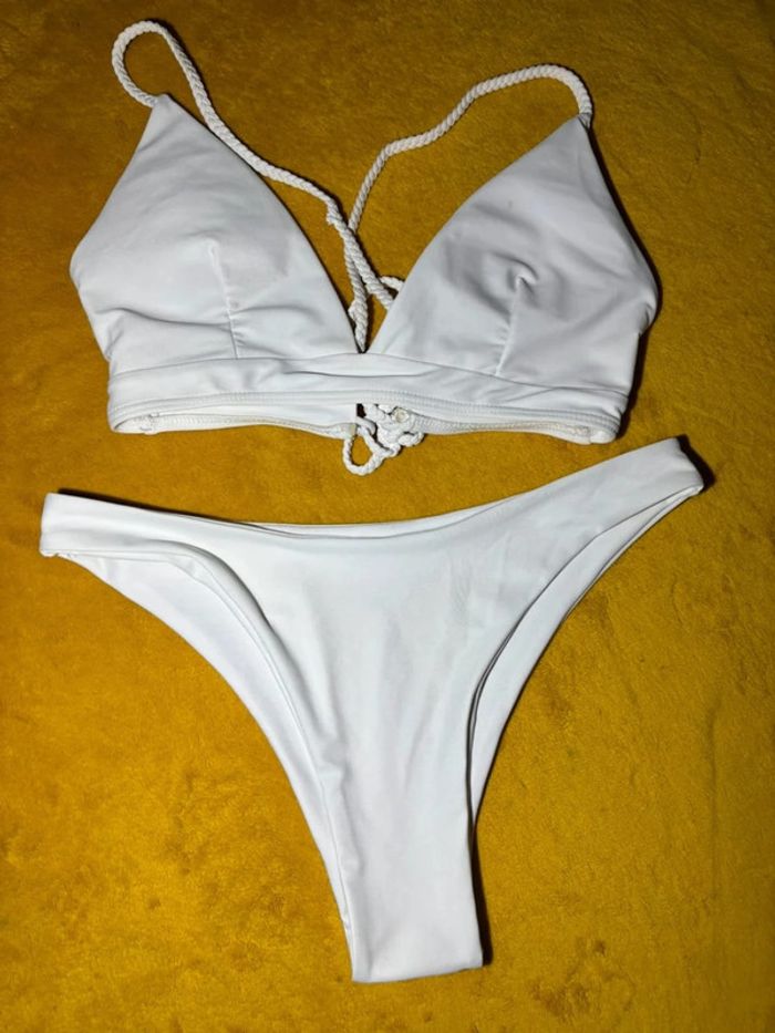 Lot 2 bikini rouge et blanc Taille S/36 - photo numéro 9
