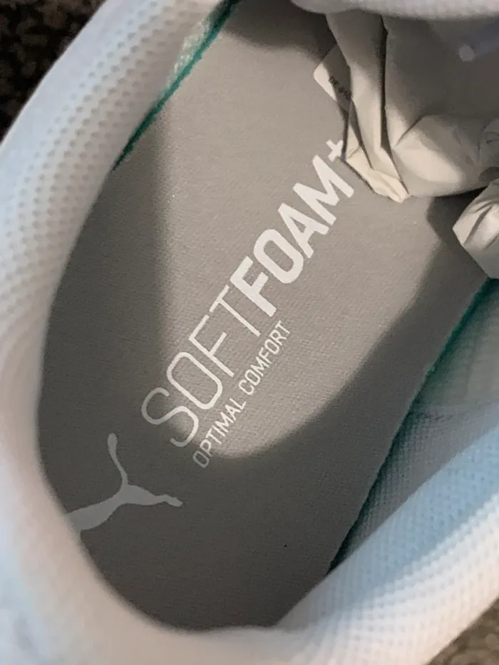 Baskets femme puma soft original blanc et argenté - photo numéro 8