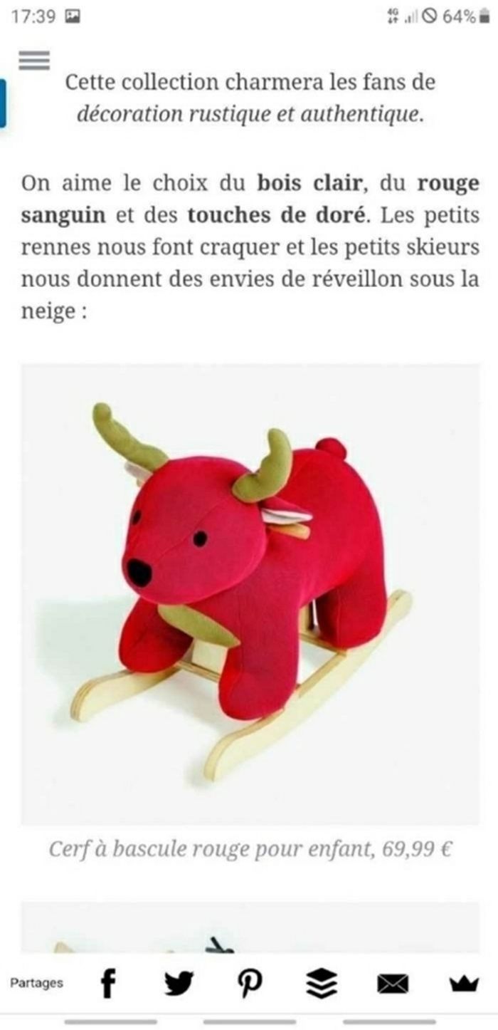 Cerf à bascule - photo numéro 3