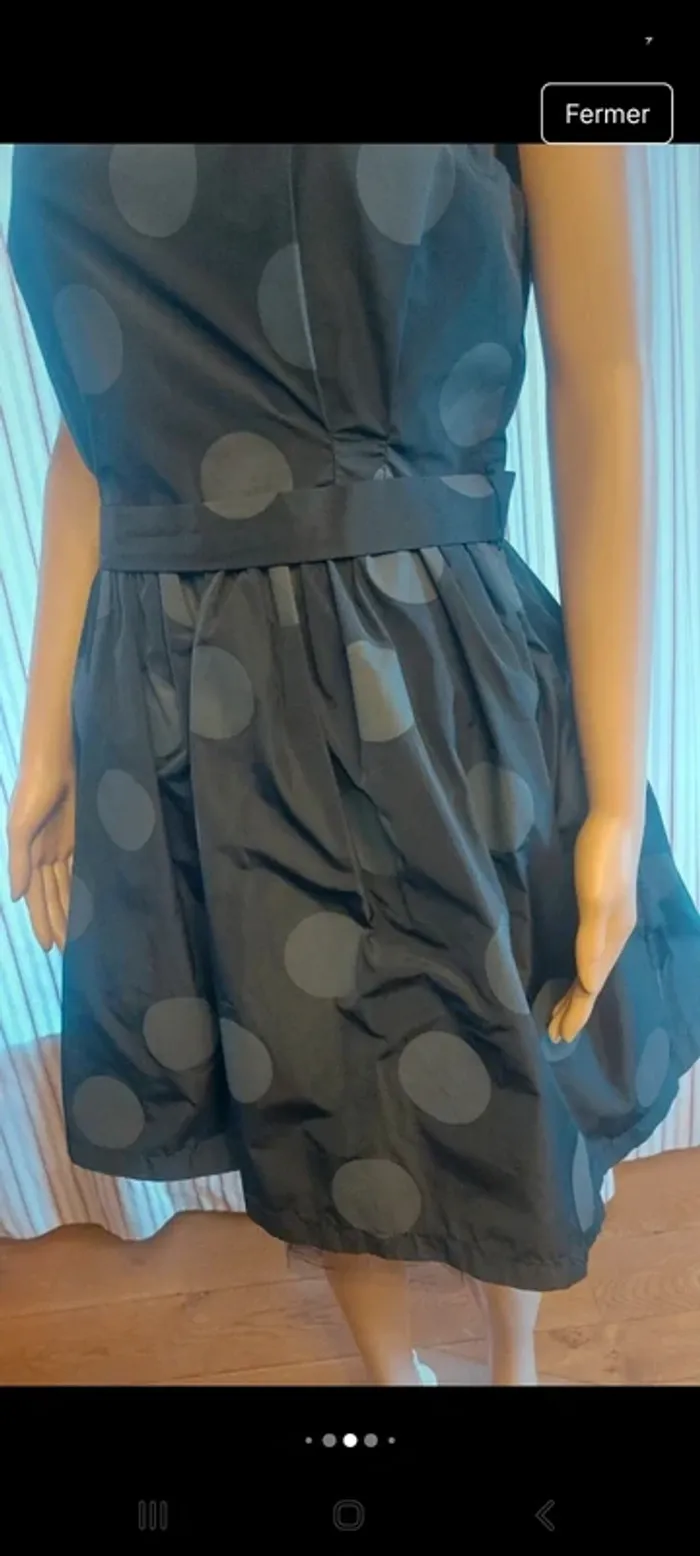Robe Naf Naf noire avec jupon fr42 parfait état - photo numéro 4