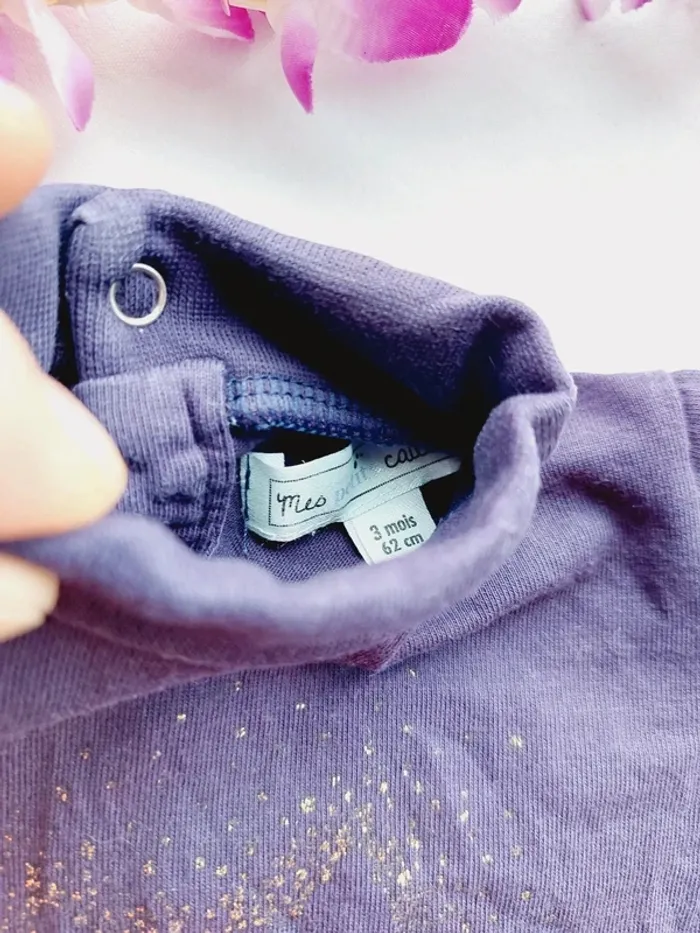 Pull col roulé Mes Petits Cailloux 3 mois - photo numéro 4