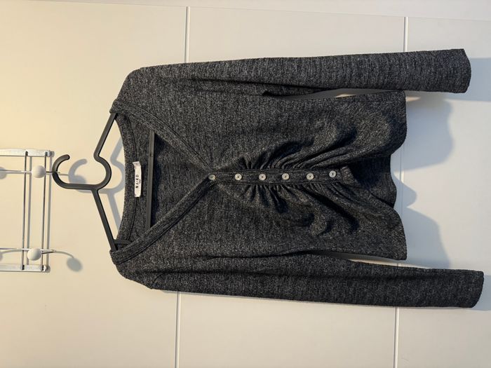 Cardigan gris chiné NA-KD - photo numéro 3