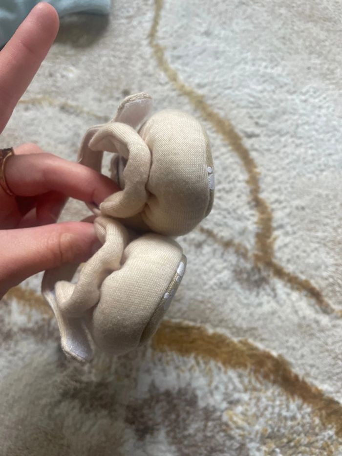 Chausson bébé ourson à skratch - photo numéro 6