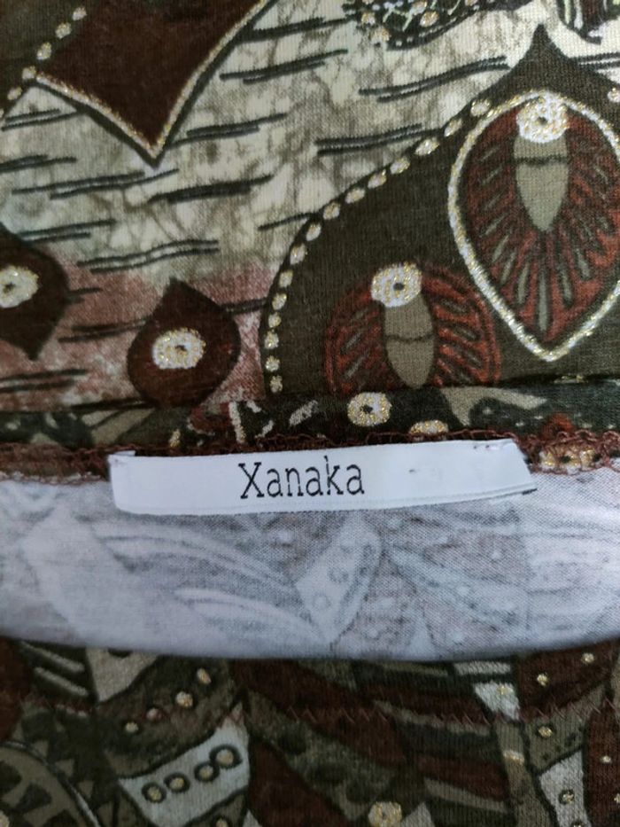 Top Xanaka à motifs ethniques, taille S, allure bohème chic - photo numéro 3