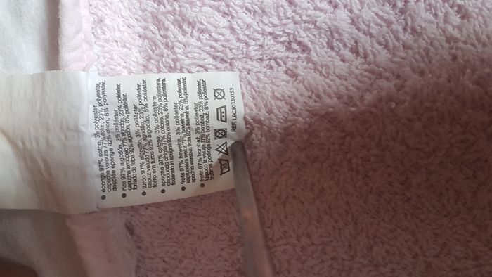 Sortie de bain bébé fille rose Mots d'enfants - photo numéro 3