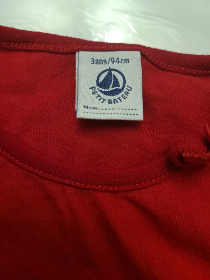 Tee shirt manches longues 3 ans Petit Bateau - photo numéro 3