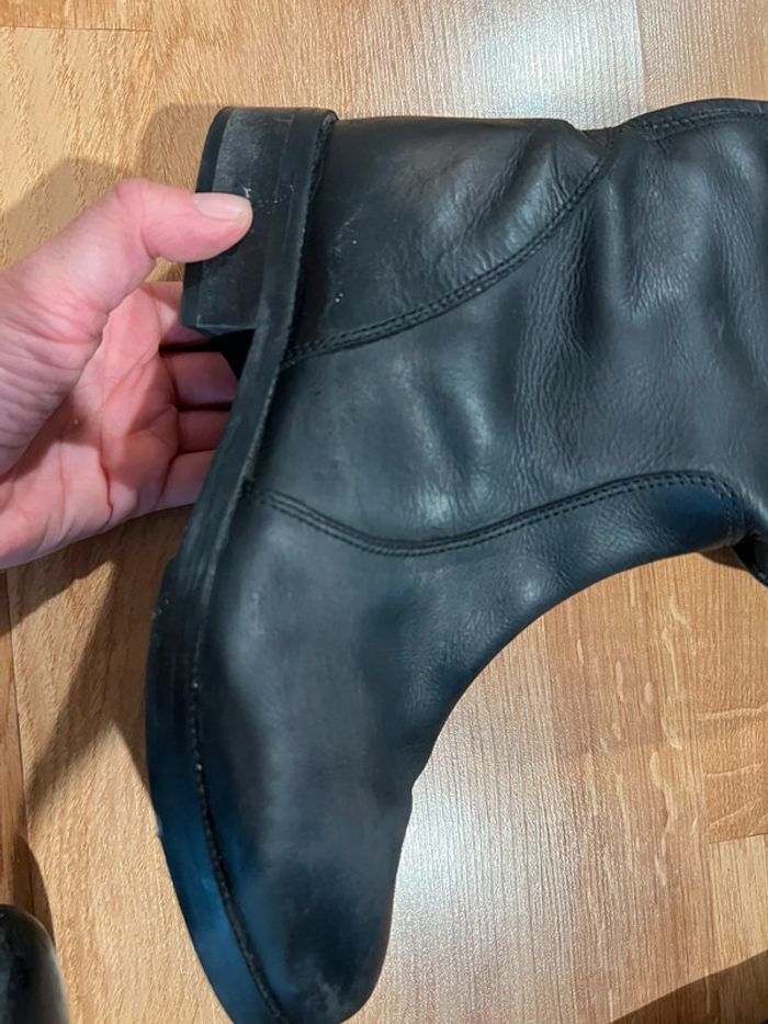 Bottes cavalières noires et marron taille 40 Ornella Dutti - photo numéro 5